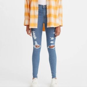 LEVIS Mile High Super Skinny Distressed Stretch Jeans - Size 26